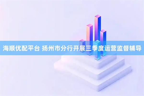 海顺优配平台 扬州市分行开展三季度运营监督辅导